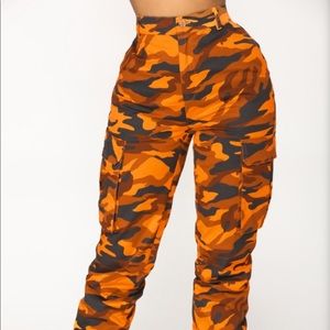 Orange Camo Joggers - Hera Collection